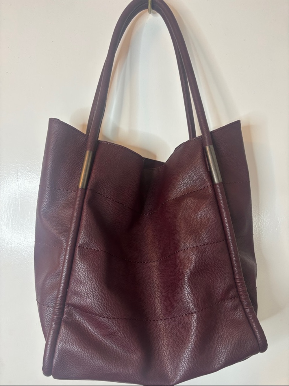Classic Women’s Tote Bag in Burgundy - Neiman Markus